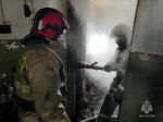В Охе ликвидировали возгорание в расселенном доме