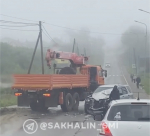 ДТП с грузовым автомобилем произошло в Охе