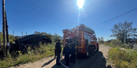 В Охе пожарные ликвидировали возгорание в сторожке - Okha65.Ru